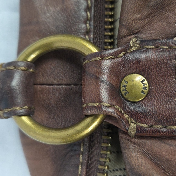 Frye Brown Leather Women's Bag EUC - Picture 8 of 14